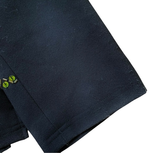 Vtg Susan Graver Style Sequined Beaded Formal Jacket Black Multicolor Size M - Picture 6 of 8